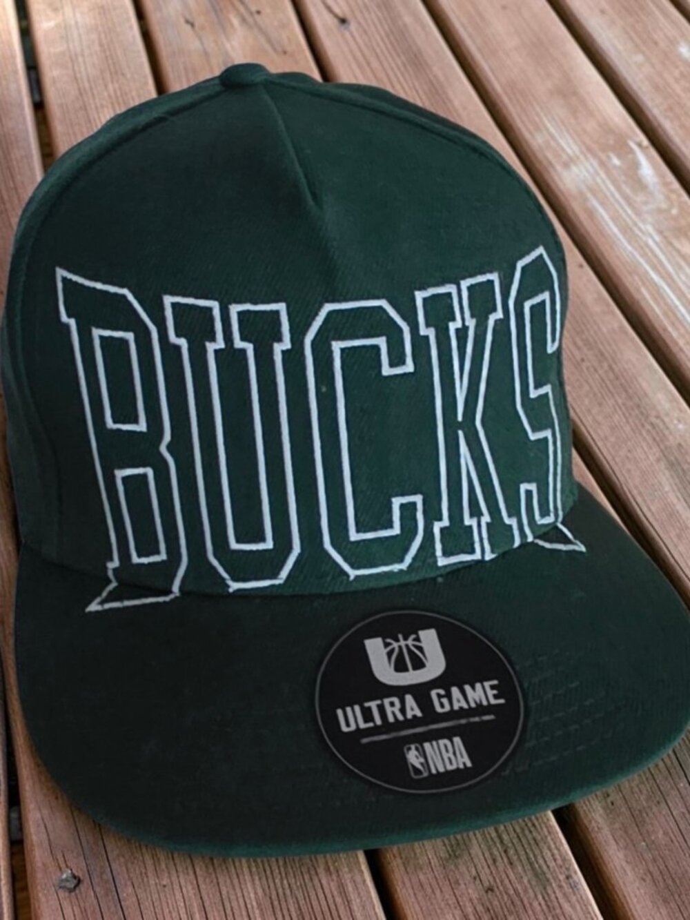 NWT ULTRA GAME NBA OSFM MILWAUKEE BUCKS Snapback Hat Green